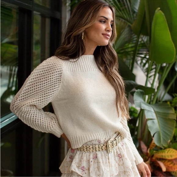 LoveShackFancy Rosie Baby Alpaca Sweater - Picture 2 of 9